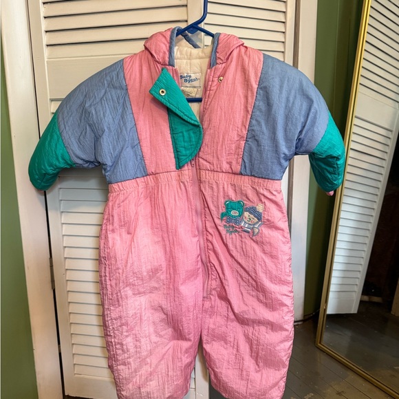 Vintage Pink and Blue Kids Snowsuit - Picture 1 of 1